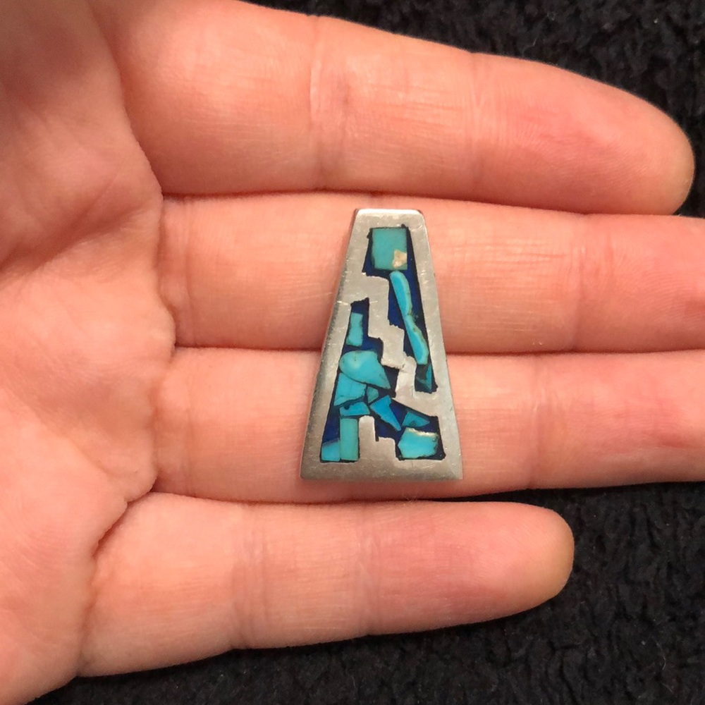 Vintage Mayan Pyramid Pendant